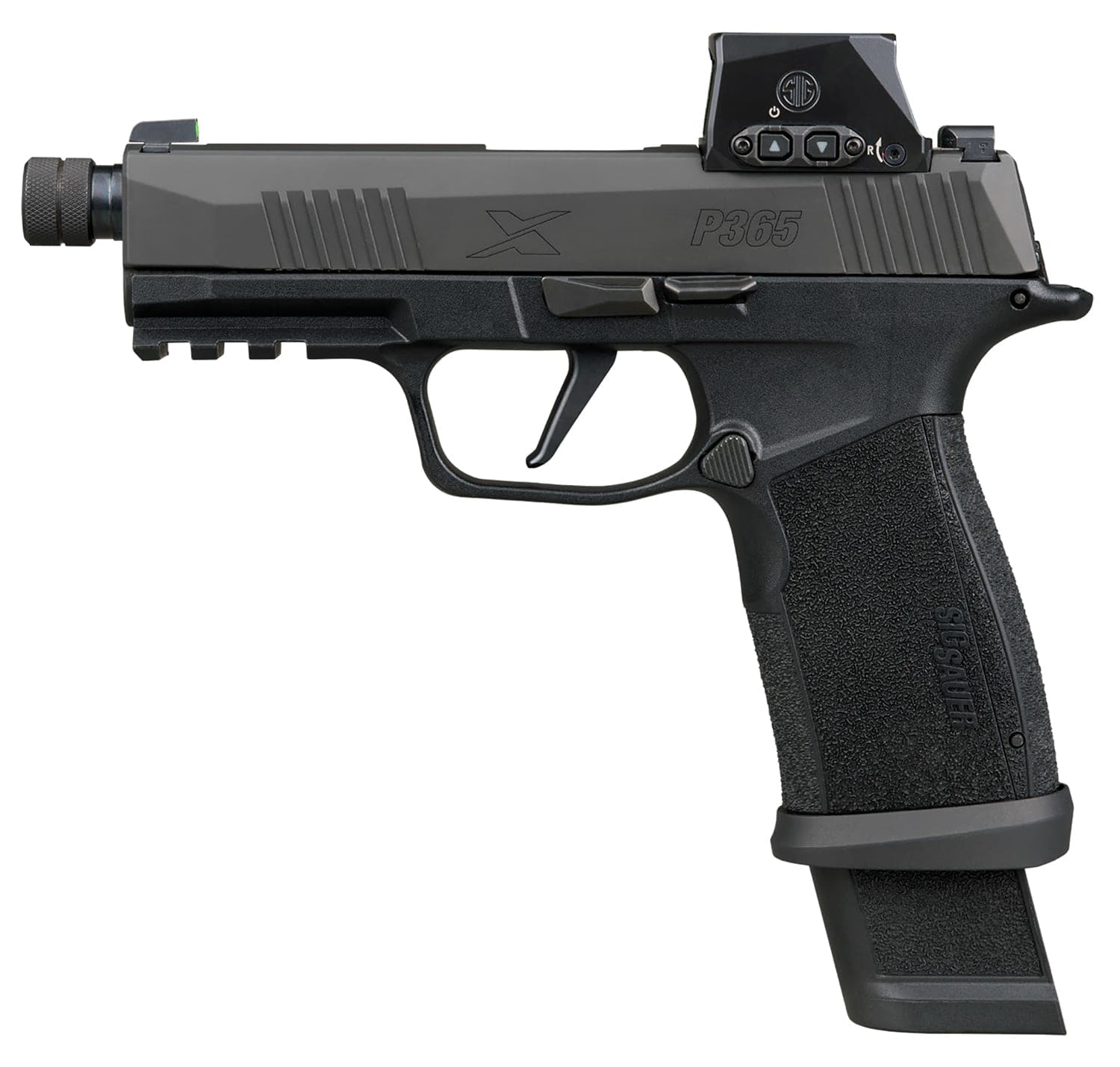 SIG SAUER P365 XMACRO TACOPS W/OPTIC 9MM LUGER 21+1 4.30" BLACK THREADED BARREL